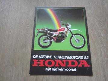 Honda o.a. XL /XR / CR brochure  folder 1982 beschikbaar voor biedingen