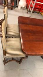Mechelse tafel en 4 stoelen nieuw gestoffeerd.zeer stevg, Antiek en Kunst, Ophalen of Verzenden