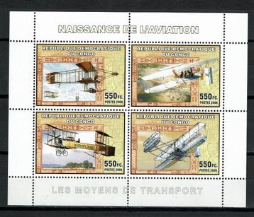 congo 2006 pf blok luchtvaart vliegtuigen planes 2 beschikbaar voor biedingen