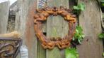 gietijzeren krans met 2  engeltjes, Tuin en Terras, Tuinwanddecoratie, Ophalen of Verzenden, Nieuw