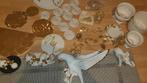 Diverse Decoratie porselein - Wit & Goud, Ophalen of Verzenden
