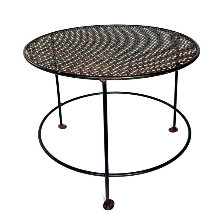 Salontafel, pilastro, Mathieu Mategot stijl, Huis en Inrichting, Tafels | Bijzettafels, Zo goed als nieuw, Rond, Minder dan 45 cm