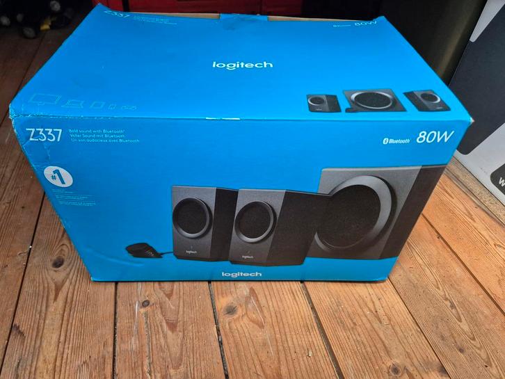 Logitech speakerset met bluetooth, Computers en Software, Pc speakers, Zo goed als nieuw, Audiokanaal 2.1, Ophalen
