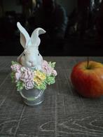 Haasje in emmer met bloemen, Diversen, Ophalen of Verzenden, Nieuw