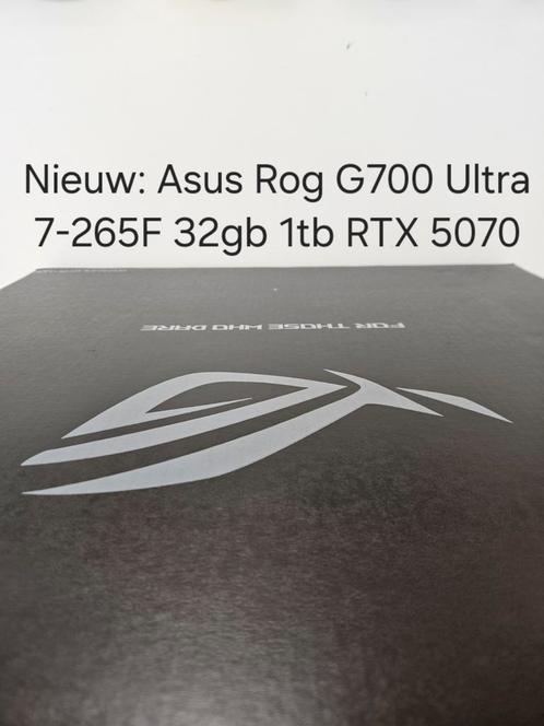 Nieuw: Asus Rog G700 desktop pc Ultra 7-265F 32gb RTX 5070, Computers en Software, Desktop Pc's, Nieuw, 4 Ghz of meer, SSD, 32 GB