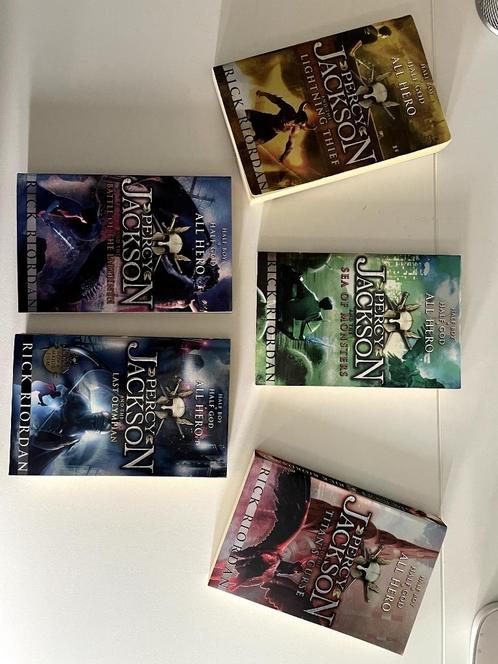 Percy Jackson: boekenset (Engels), Boeken, Fantasy, Gelezen, Ophalen of Verzenden
