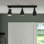 HEKTAR Plafondrail, 3 spots, donkergrijs, Huis en Inrichting, Lampen | Spots, Ophalen, Zo goed als nieuw, Metaal of Aluminium