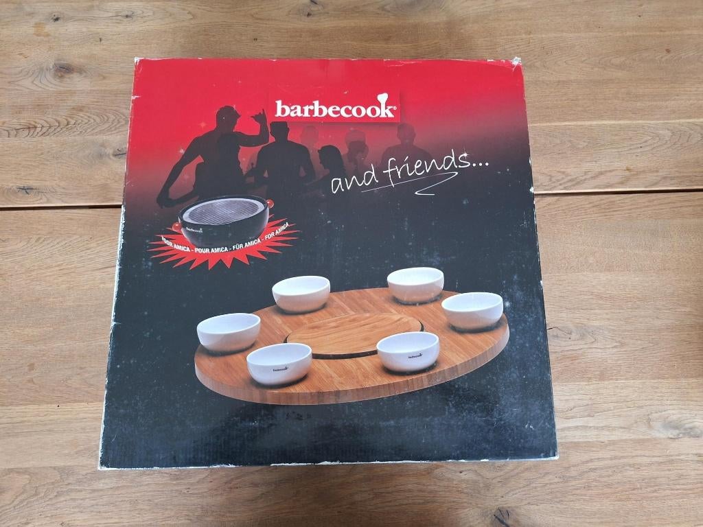 Houten draaitafel Joya met 6 kommetjes Barbecook, Ophalen, Nieuw, Barbekook, Met accessoires