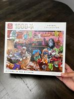 Puzzel kittens in the kitchen (1000 stukjes), Ophalen of Verzenden, 500 t/m 1500 stukjes, Zo goed als nieuw, Legpuzzel