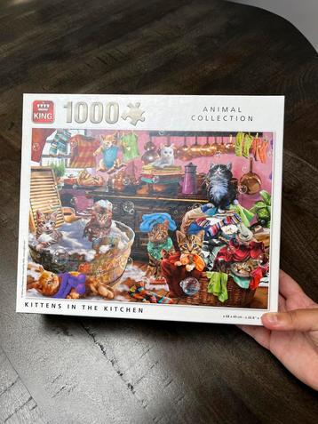 Puzzel kittens in the kitchen (1000 stukjes) beschikbaar voor biedingen