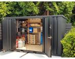 Zwarte demonteerbare container 4 x 2 meter – Dubbele deur, Tuin en Terras, Bergingen en Tuinkasten, Ophalen of Verzenden, Hout