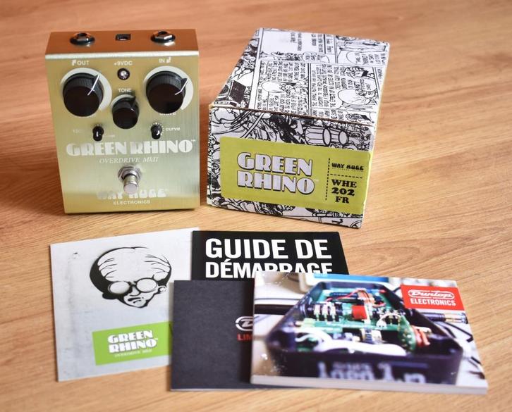 WAY HUGE GREEN RHINO OVERDRIVE, Muziek en Instrumenten, Effecten, Zo goed als nieuw, Distortion, Overdrive of Fuzz, Ophalen of Verzenden