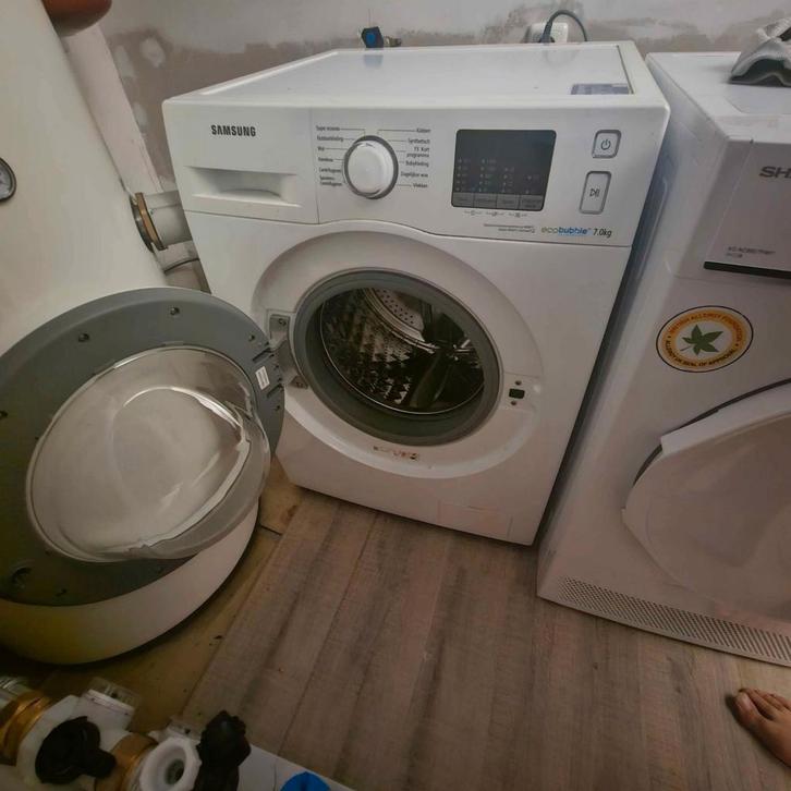 Samsung Ecobubble 7kg Wasmachine - Voorlader, Witgoed en Apparatuur, Wasmachines, Gebruikt, Voorlader, 6 tot 8 kg, 85 tot 90 cm