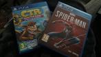 2 ps4 spellen - Spider-Man / CTR crash team racing, Gebruikt, Ophalen of Verzenden, 1 speler, Racen en Vliegen