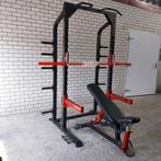 Sterling squat rack halfrack + Sterling Adjustable bench, Sport en Fitness, Fitnessmaterialen, Ophalen