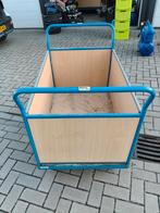 4wand transportkar, Doe-het-zelf en Verbouw, Transportwagens, 100 liter of meer, Ophalen, Gebruikt, Transportkar