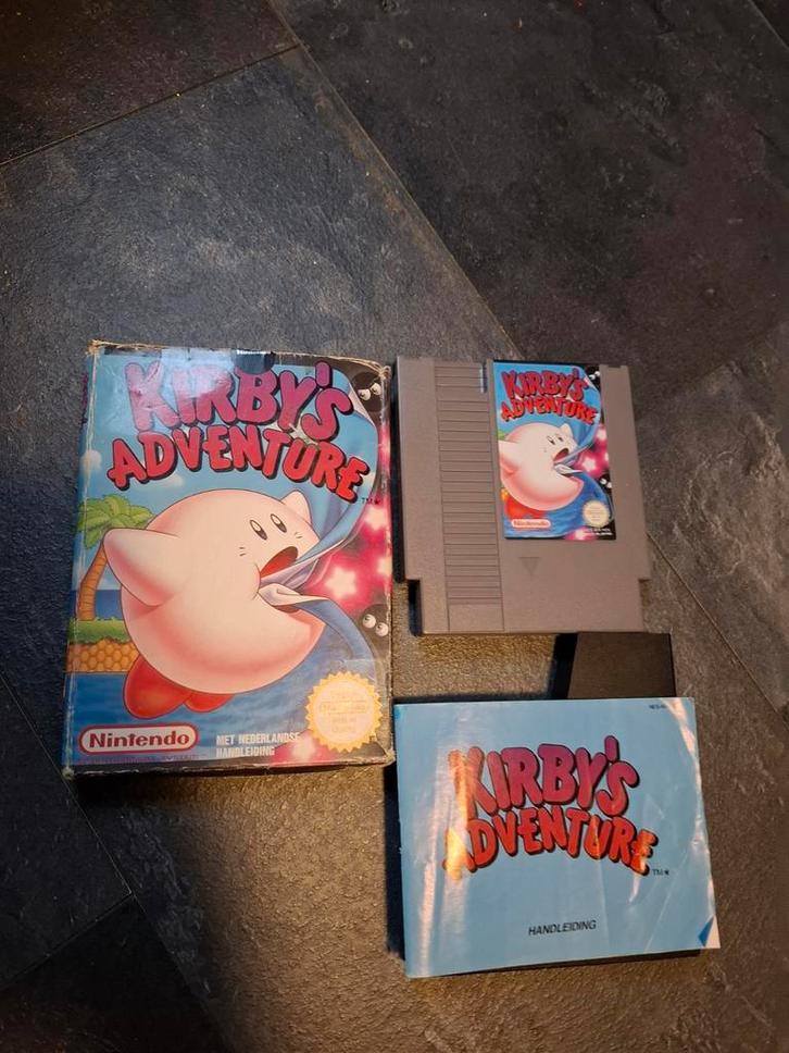Kirby's Adventure NES - Compleet met doos en handleiding, Spelcomputers en Games, Games | Nintendo NES, Gebruikt, Overige genres