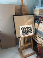 Houten grote schildersezel / atelierezel, Ophalen, Zo goed als nieuw, Ezel