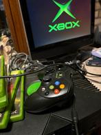 Xbox met games 2 bestuurders 9 stk games, Ophalen of Verzenden, Gebruikt, Met 1 controller, Met games