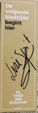 Gesigneerd Lize Spit, boekenlegger Van Stockum boekhandel, Ophalen of Verzenden, Nieuw