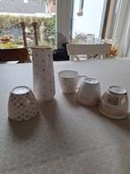 Greengate schenkkan, mokken en kopje - Wit met Goud, Ophalen of Verzenden