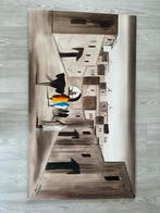 Prachtige schilderij. Met de hand geverfd, Huis en Inrichting, Ophalen of Verzenden, Zo goed als nieuw, Hout, 75 cm of meer