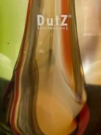 DutZ Vaas - 38cm Hoog Kleur groen geel rood, Ophalen, Minder dan 50 cm, Groen, Glas
