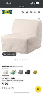 Ikea Lycksele Lövås Slaapfauteuil, Huis en Inrichting, Ophalen, Eenpersoons, 190 cm of minder, Zo goed als nieuw