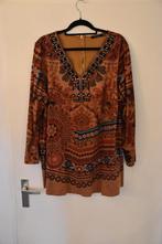mooie zgan suedelook blouse maat 48 Paprika, Overige kleuren, Maat 46/48 (XL) of groter, Ophalen of Verzenden, Zo goed als nieuw