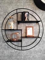 Zwart Metalen Wandkastje - 42cm Diameter, Ophalen of Verzenden, Zo goed als nieuw