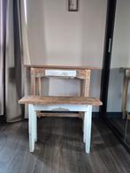 Oud grenen make-up tafel met kruk, Ophalen, Gebruikt, Landelijk, Tafelblad