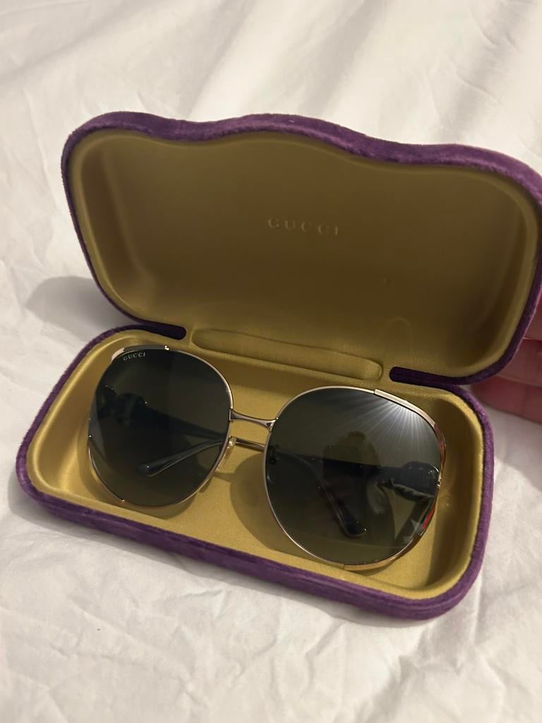 Gucci GG0225S zonnebril, Sieraden, Tassen en Uiterlijk, Zonnebrillen en Brillen | Dames, Overige merken, Zonnebril, Zwart, Ophalen of Verzenden