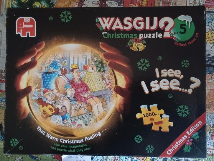 Wasgij Chistmas puzzel 5 (1000 stukjes), Hobby en Vrije tijd, Denksport en Puzzels, Gebruikt, Legpuzzel, 500 t/m 1500 stukjes