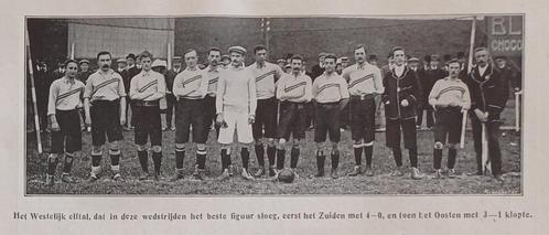 Voetbal tijdschrift Elftallen 4 Districten - Hercules - 1910, Verzamelen, Sportartikelen en Voetbal, Gebruikt, Boek of Tijdschrift