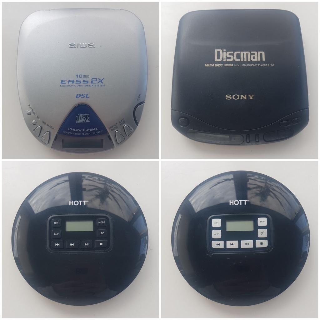 3x Goedwerkende Discman Shockproof | Aiwa | HOTT | €25 p.s., Ophalen of Verzenden, Discman