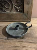 Grijze blaker met kaars, Ophalen of Verzenden, Overige materialen, Minder dan 25 cm