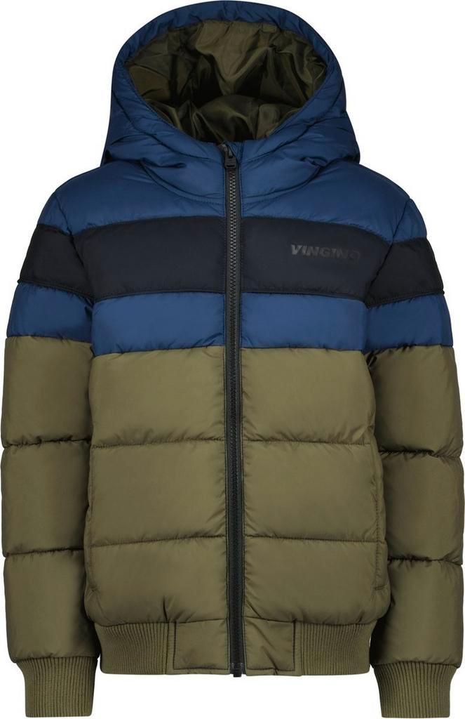 Vingino jongens winterjas Tayo Olive night, Kleding | Heren, Jassen | Winter, Nieuw, Overige maten, Ophalen of Verzenden