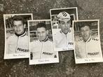 Peugeot - kaarten amateurploeg wielrennen 1966, Verzamelen, Sportartikelen en Voetbal, Verzenden, Zo goed als nieuw, Poster, Plaatje of Sticker