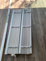 2x Luxaflex horizontale houten jaloezieën wit 137,5x260 cm, Huis en Inrichting, Ophalen, Wit