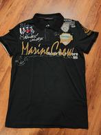 Zwart polo shirt heren maat S met logo's, Kleding | Heren, Polo's, Zwart, Cipo & Baxx, Ophalen of Verzenden, Gedragen