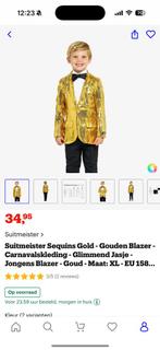 Gouden blazer maat 158! 10-13 jaar, Nieuw, Overige maten, Ophalen of Verzenden, Overige thema's
