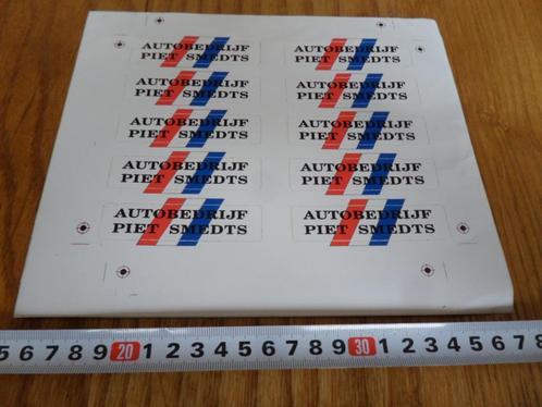 sticker Autobedrijf Piet Smedts  Baarlo ?, Verzamelen, Stickers, Zo goed als nieuw, Bedrijf of Vereniging, Ophalen