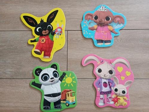 Bing 4 puzzels, Kinderen en Baby's, Speelgoed | Kinderpuzzels, Zo goed als nieuw, 6 maanden tot 2 jaar, 10 tot 50 stukjes, Ophalen of Verzenden