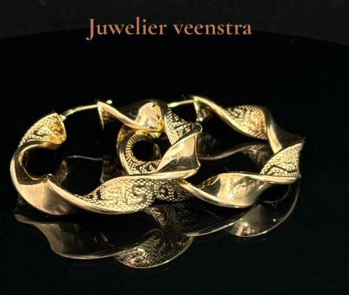 Prachtige Gouden Wokkels - 14 karaat, Sieraden, Tassen en Uiterlijk, Oorbellen, Nieuw, Goud, Ophalen of Verzenden