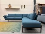 Nieuw Leolux Enna Hoekbank Ploegwool 47 Design Bank Blauw, Leolux, Hoekbank, Nieuw, Ophalen of Verzenden