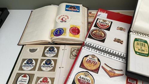 5 albums vol oude bier etiketten, Verzamelen, Biermerken, Zo goed als nieuw, Overige typen, Overige merken, Verzenden
