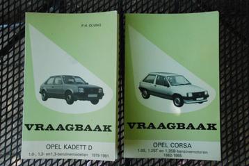 Vraagbaak Opel Kadett D ('79-'81) en Corsa ('82-'85) beschikbaar voor biedingen