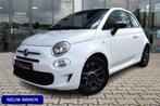 Fiat 500 1.0 Hybrid Sport | DAB | Carplay | Cruise Control |, Gebruikt, Zwart, Start-stop-systeem, Leder en Stof