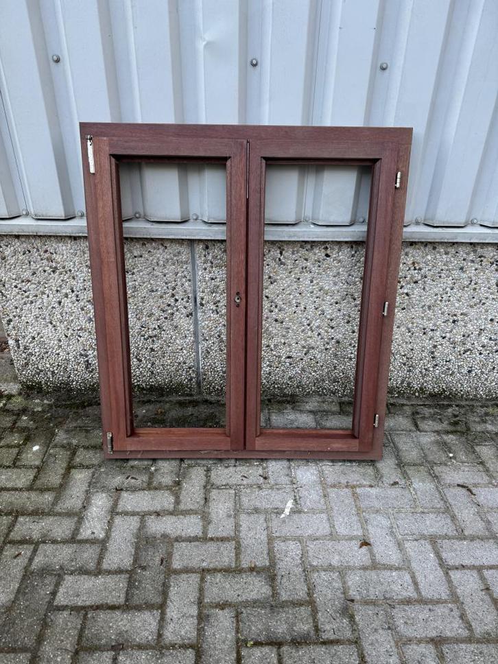 Nieuwe merbau ramen  kiep/kantel ( 189 stuks), Doe-het-zelf en Verbouw, Glas en Ramen, Nieuw, Gevelraam of Ruit