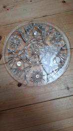 Vintage Kristallen Taartbord Pinwheel Design, Antiek en Kunst, Ophalen of Verzenden